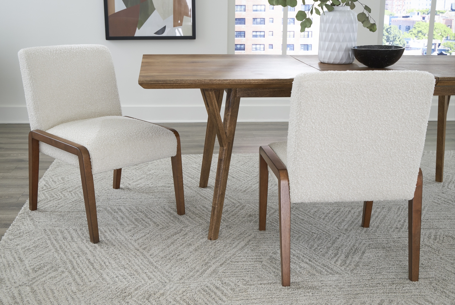 Alviena Brown Dining Chair, Set of 2 - Thumbnail - Image 2