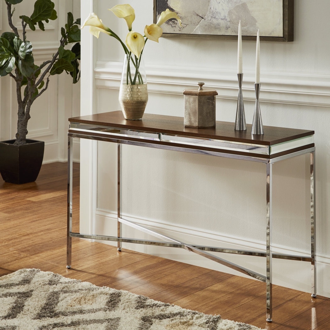 Alvord Chrome Sofa Table - Thumbnail - Image 3