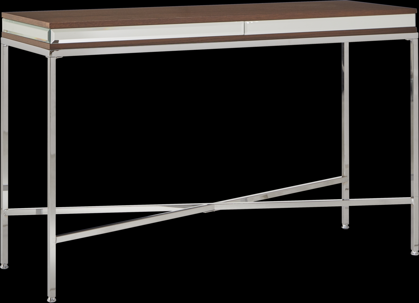 Alvord Chrome Sofa Table - Thumbnail - Image 1