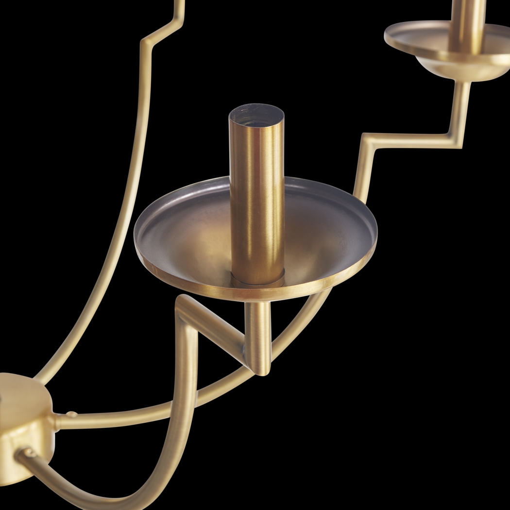 Alwar Home Gold Chandelier - Thumbnail - Image 4