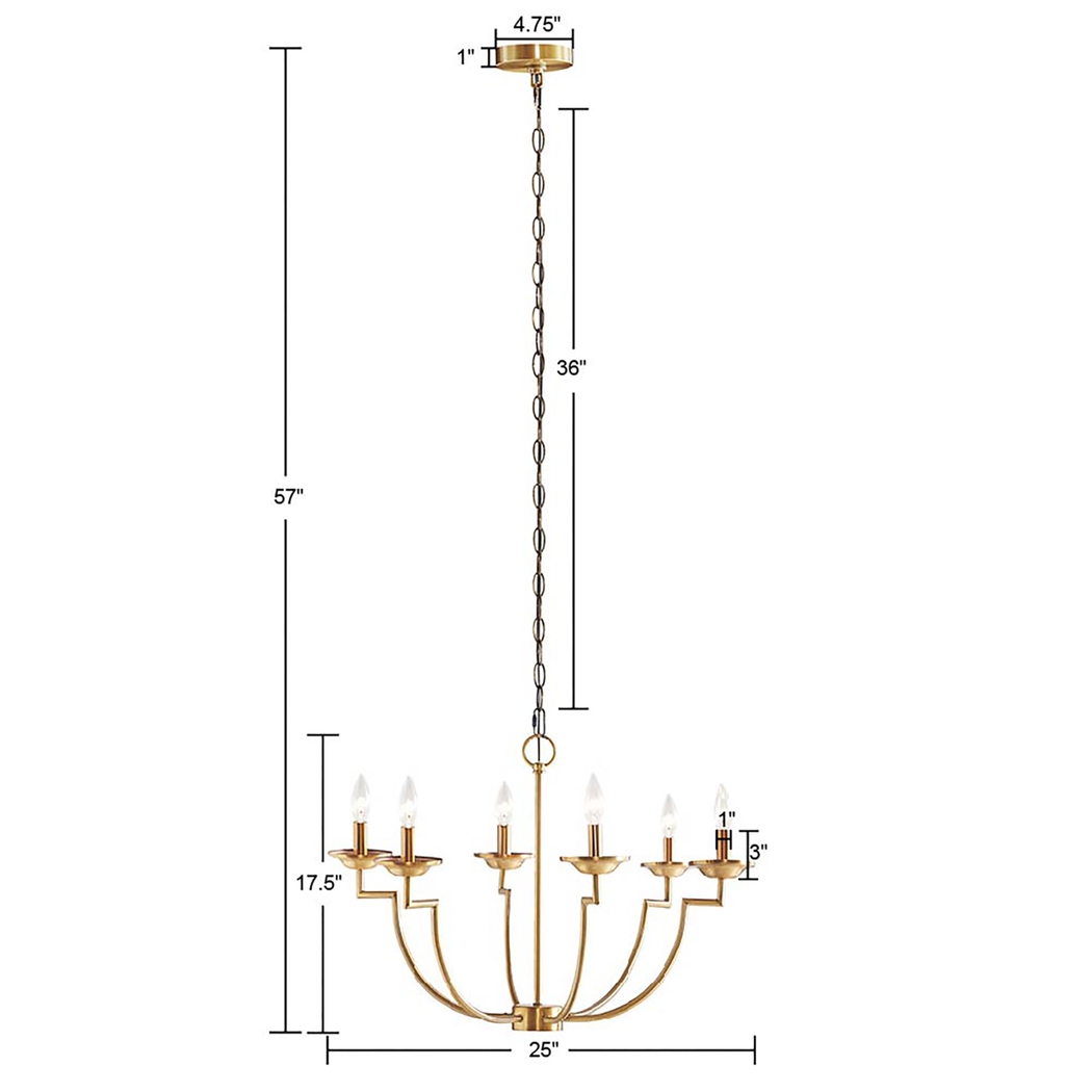 Alwar Home Gold Chandelier - Thumbnail - Image 8