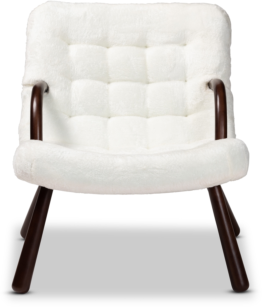 Alyso White Accent Chair - Thumbnail - Image 3
