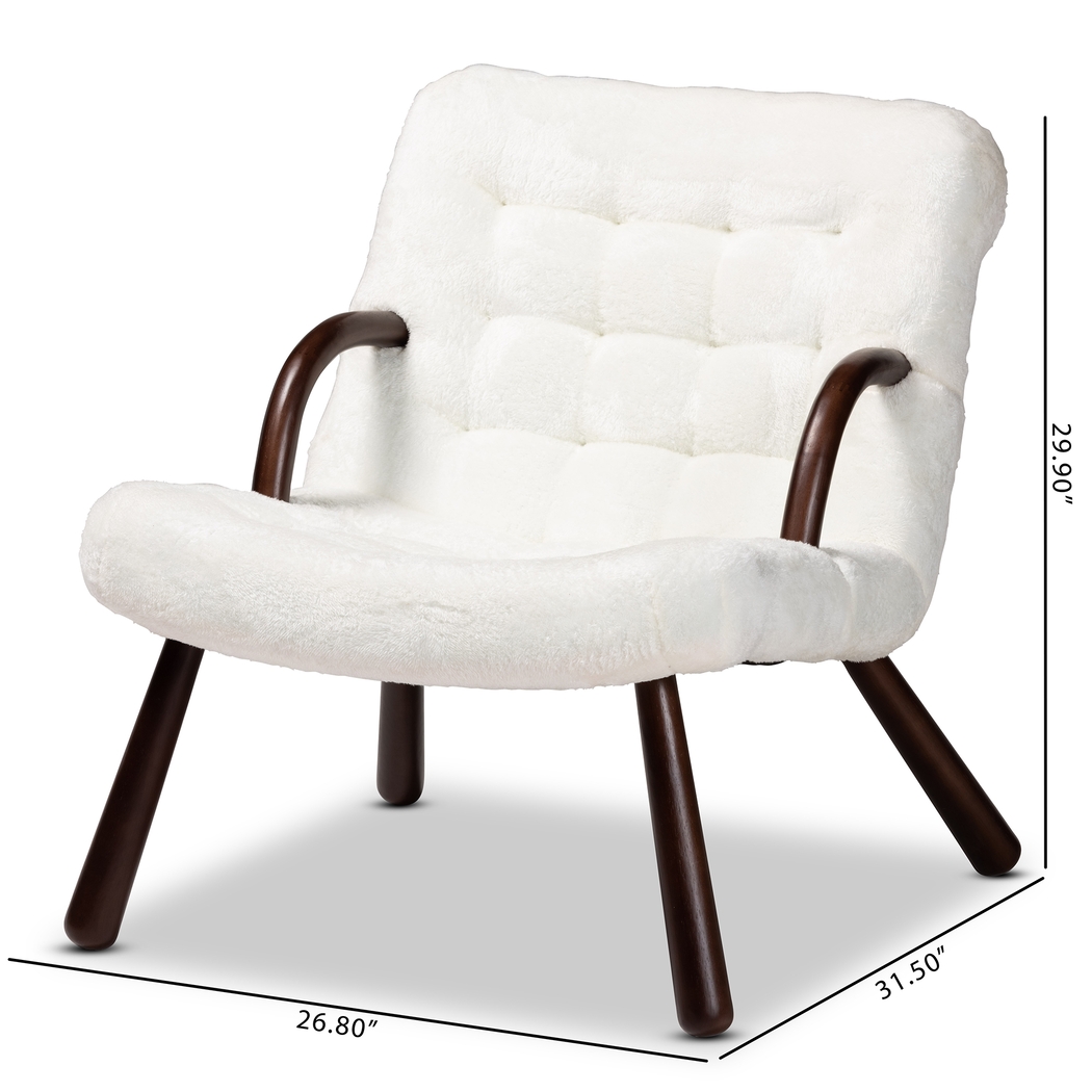 Alyso White Accent Chair - Thumbnail - Image 10