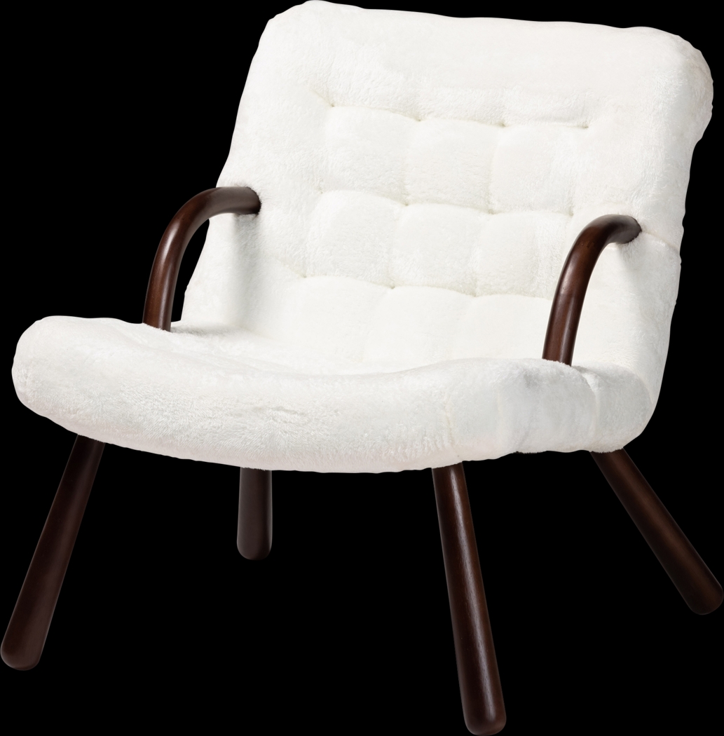 Alyso White Accent Chair - Thumbnail - Image 1