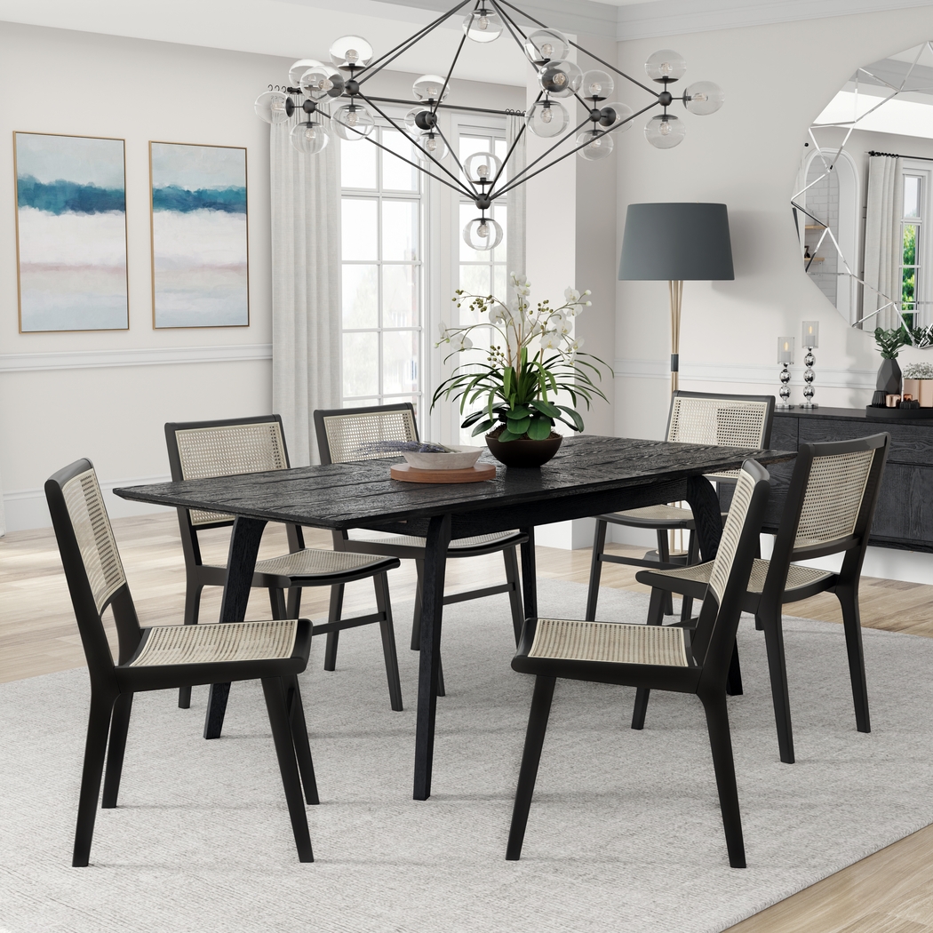 Alyssum Black Side Chair - Thumbnail - Image 2