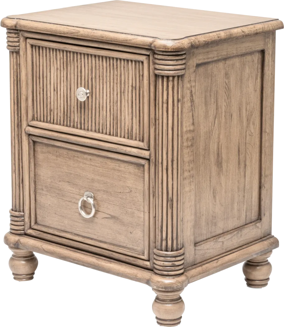 Alzim Brown Nightstand - Thumbnail - Image 1