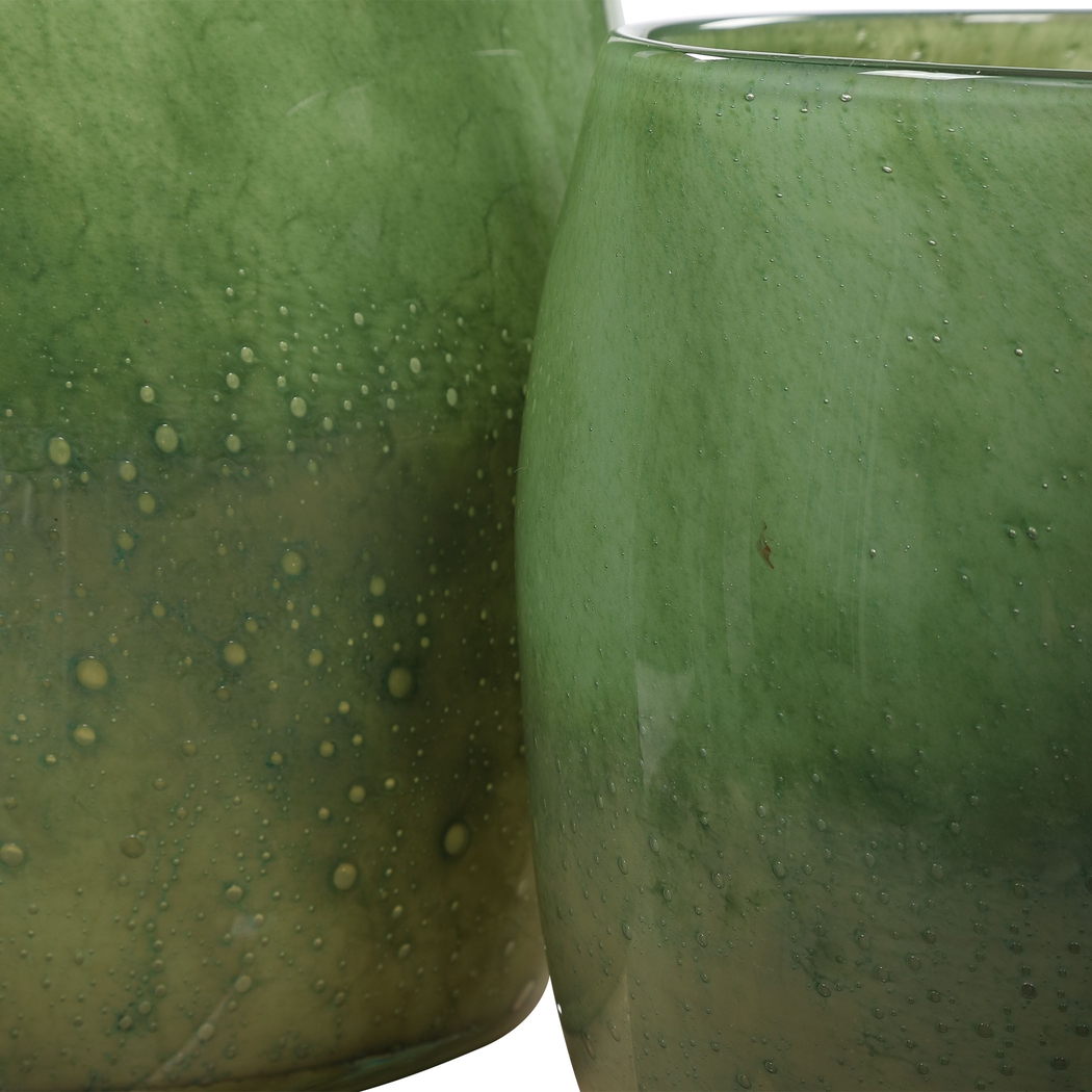 Alzora Green Vase, Set of 2 - Thumbnail - Image 3