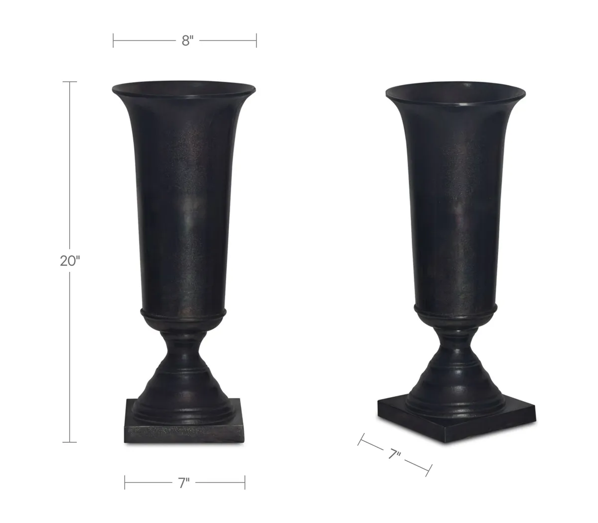 Amaan Black Vase - Thumbnail - Image 3