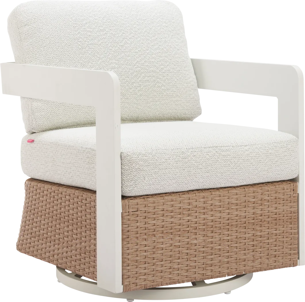 Amabalis White Swivel Chair - Thumbnail - Image 1