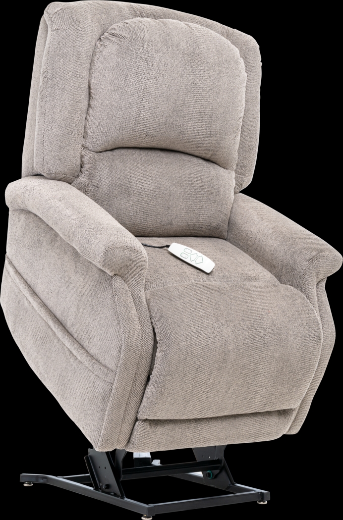 Amabell Beige Power Lift Recliner - Thumbnail - Image 2