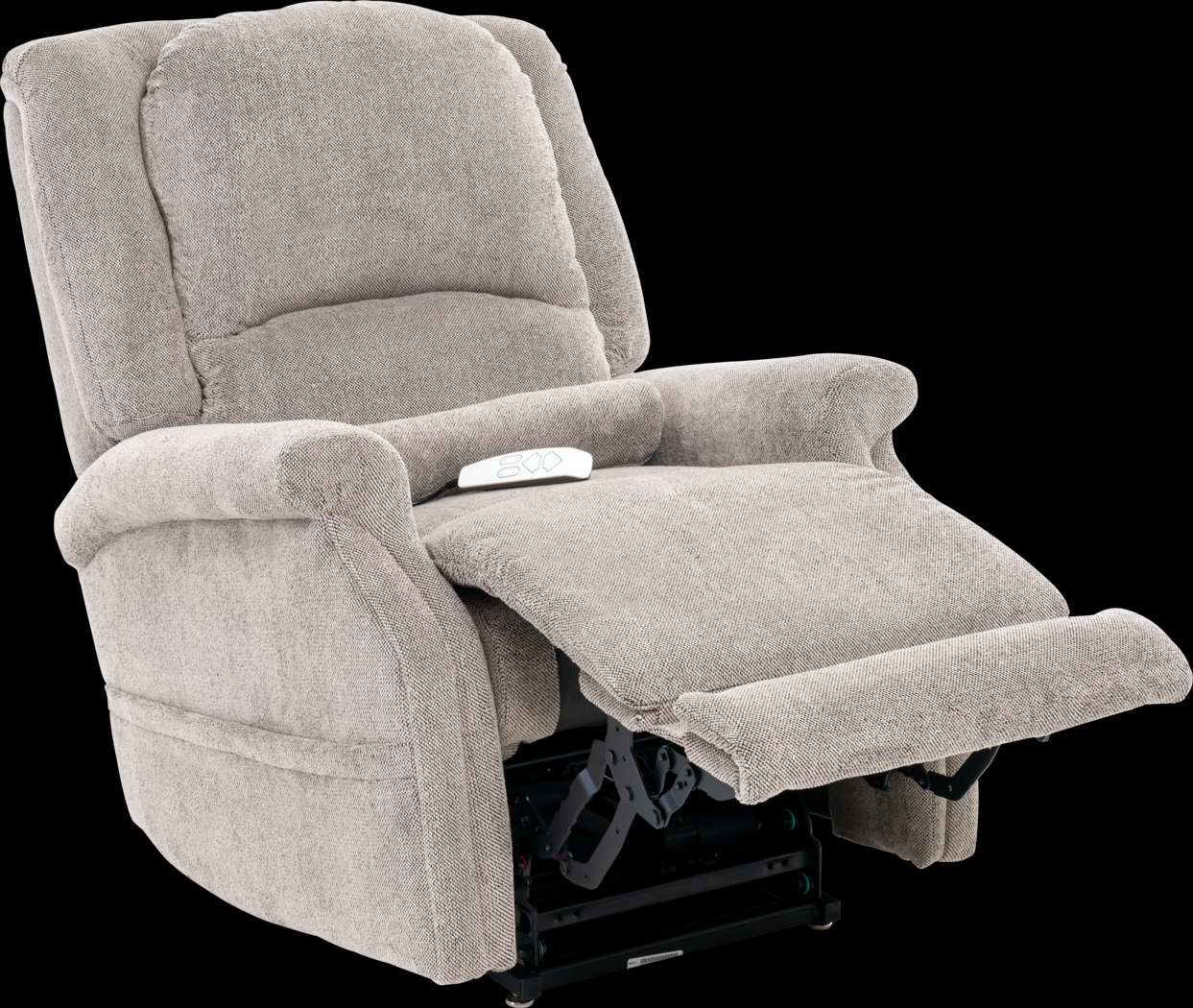 Amabell Beige Power Lift Recliner - Thumbnail - Image 3