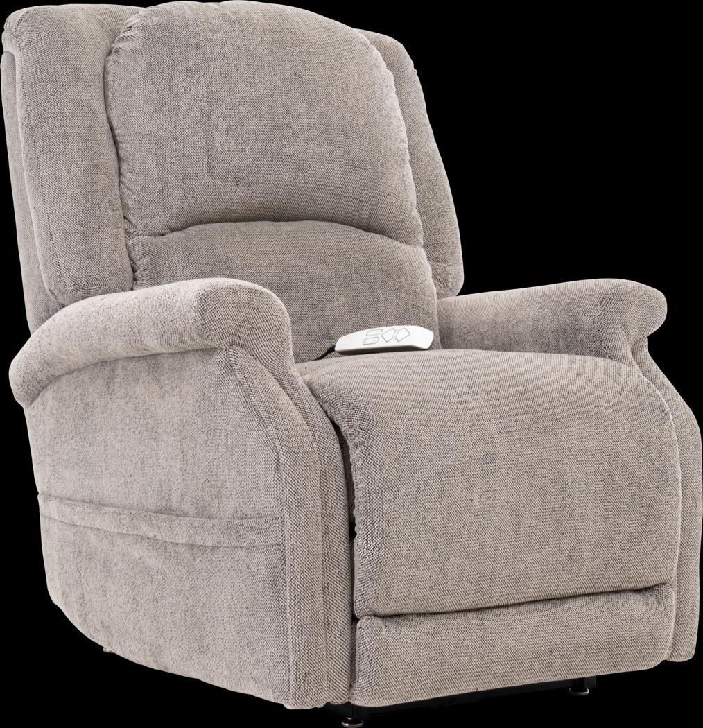 Amabell Beige Power Lift Recliner - Thumbnail - Image 1