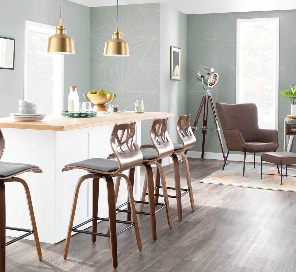 Amacker Brown Accent Chair and Ottoman - Thumbnail - Image 9