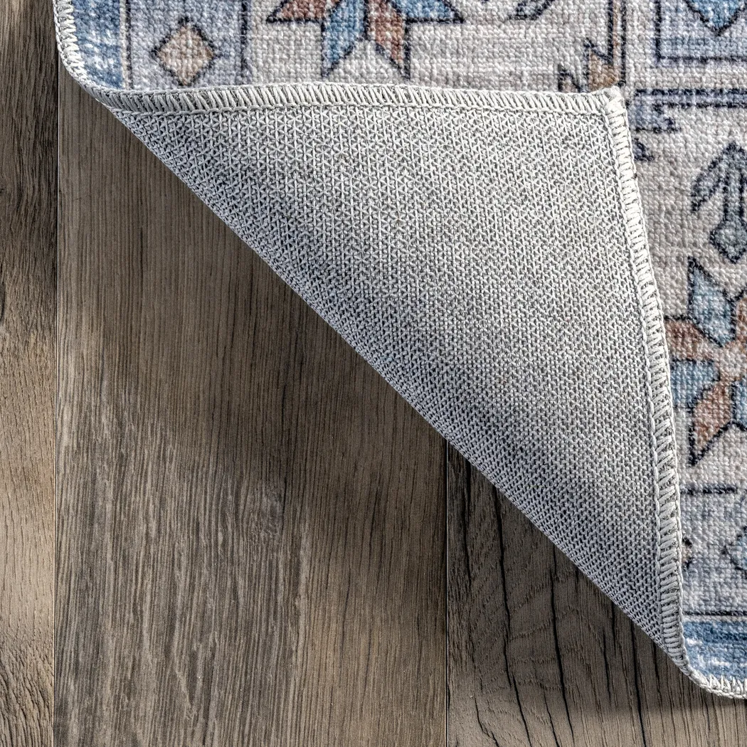 Amade Blue 2'6 x 8' Runner Rug - Thumbnail - Image 8