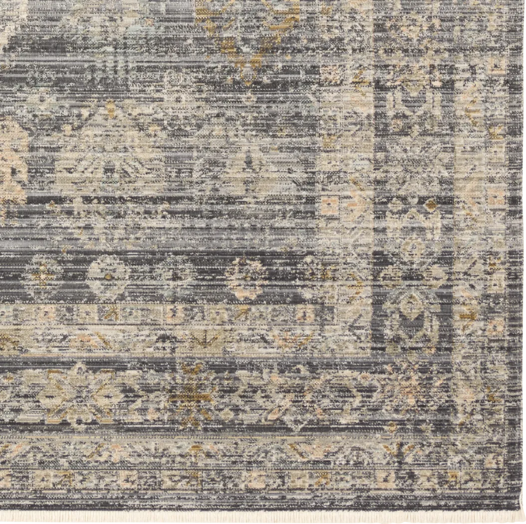 Amaka Charocal 7'6 x 9'7 Indoor/Outdoor Rug - Image 3