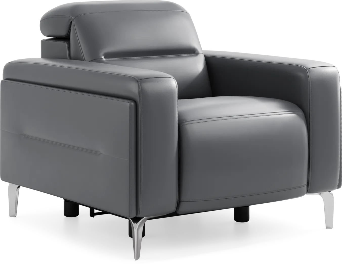 Amalfi Blue Leather 9 Pc Dual Power Reclining Living Room - Thumbnail - Image 17