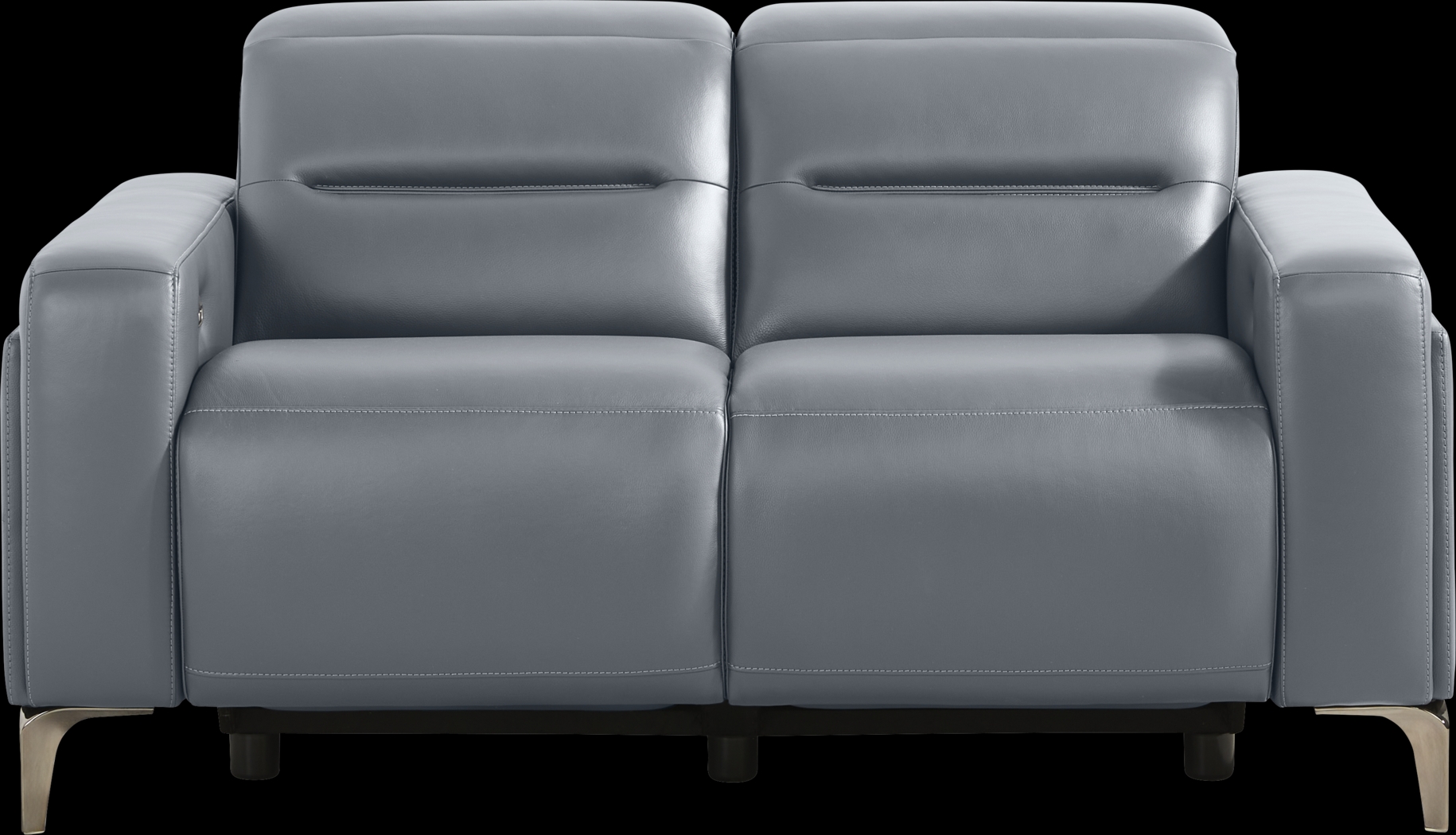 Amalfi Blue Leather 8 Pc Dual Power Reclining Living Room - Thumbnail - Image 10