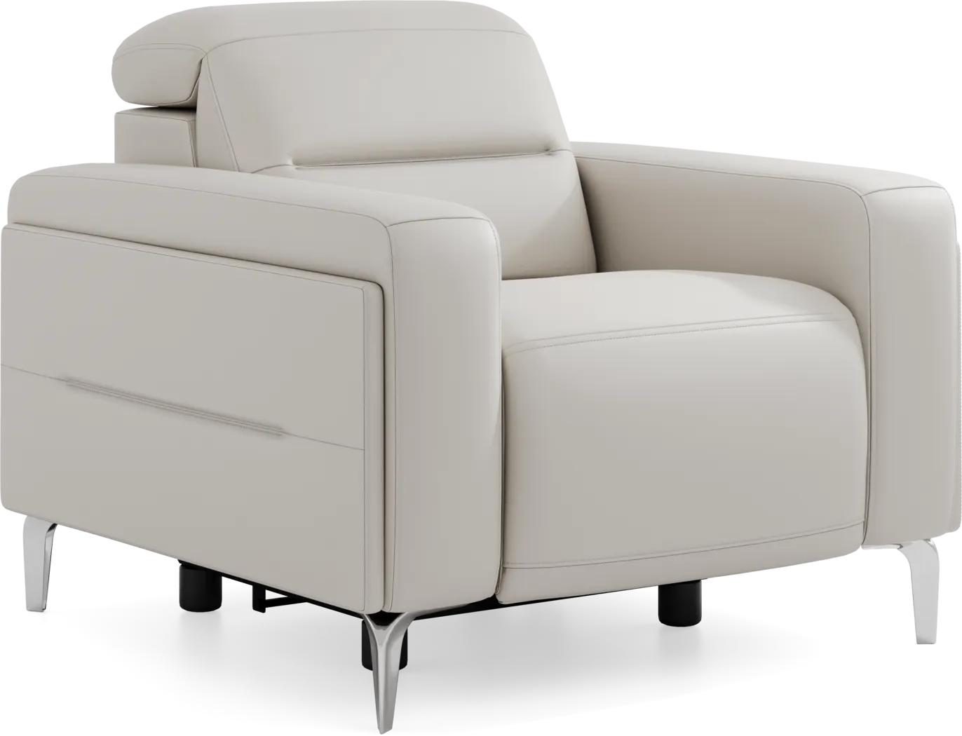 Amalfi Gray Leather 9 Pc Dual Power Reclining Living Room - Thumbnail - Image 18