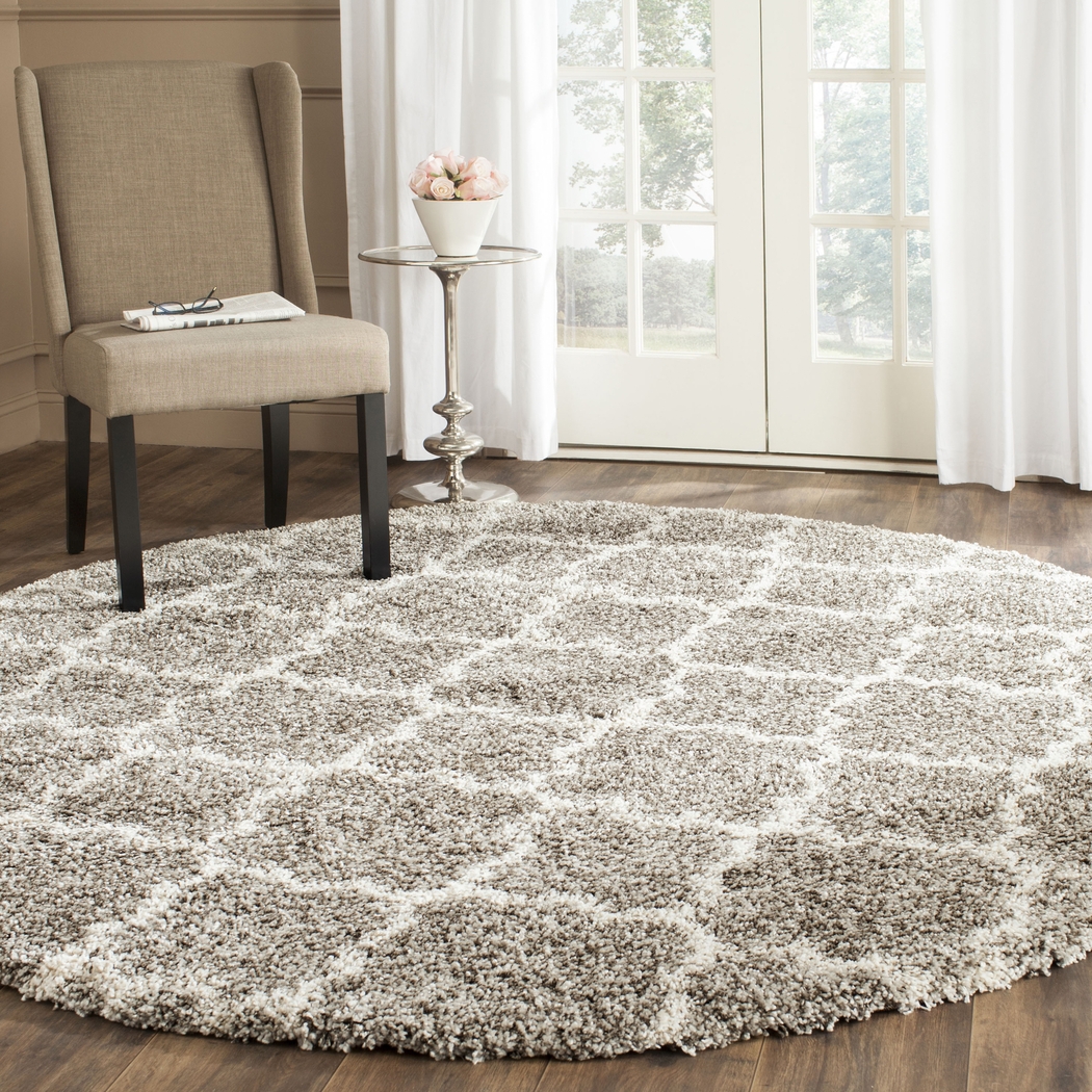 Amalia Gray 8' Round Rug - Thumbnail - Image 2