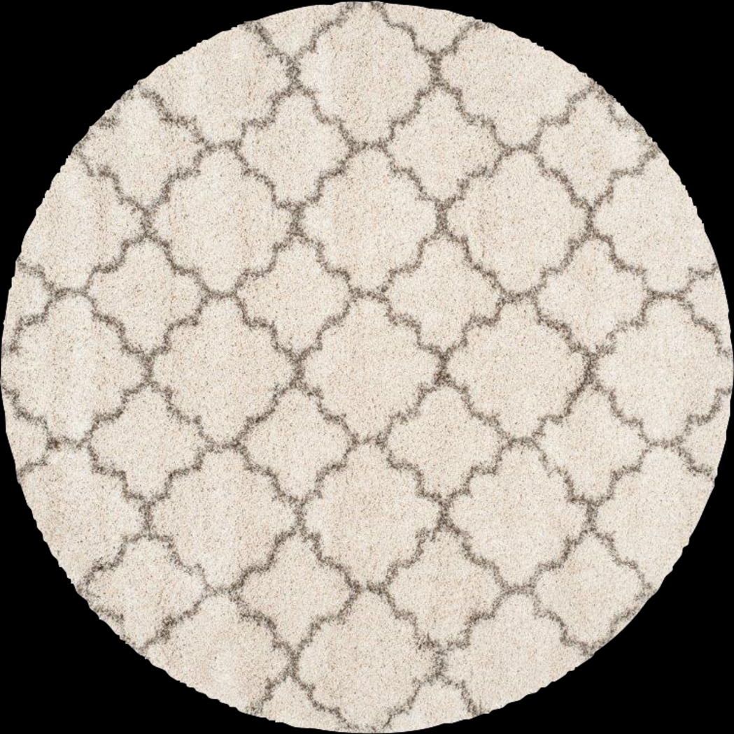 Amalia Ivory 8' Round Rug - Thumbnail - Image 1