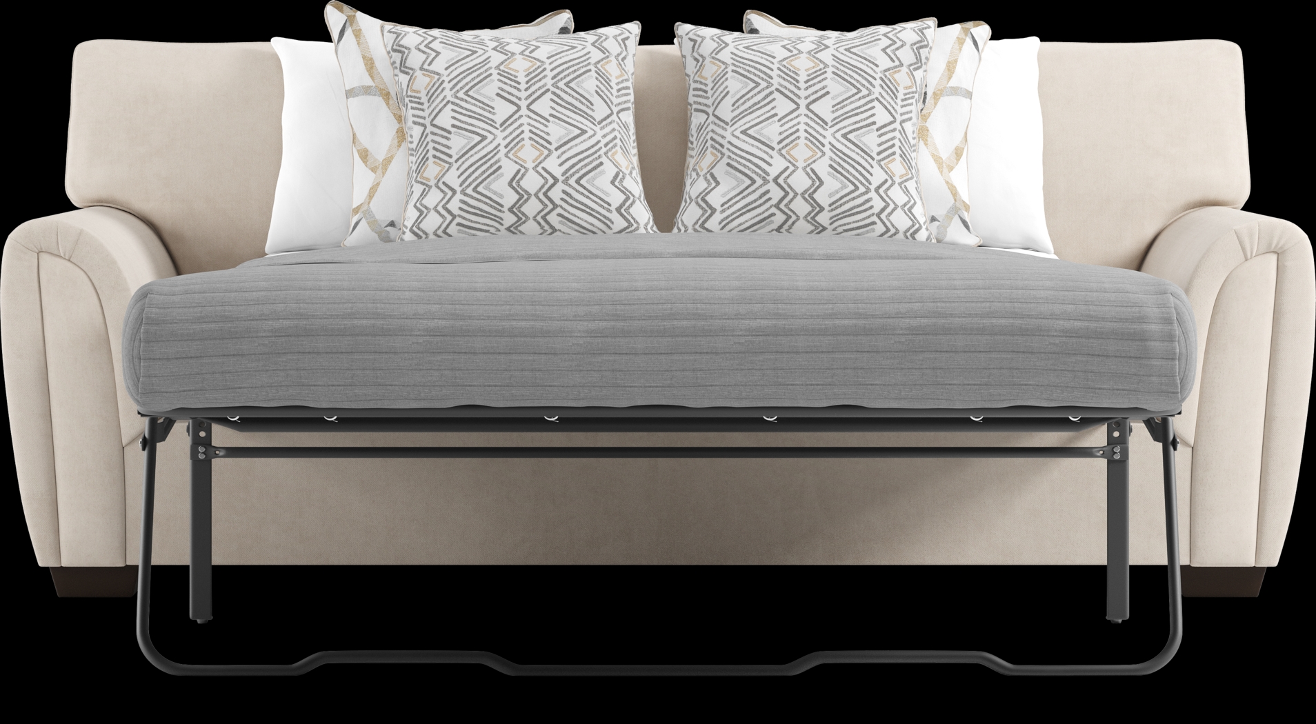 Amalie Beige 2 Pc Living Room with Sleeper Sofa - Thumbnail - Image 3