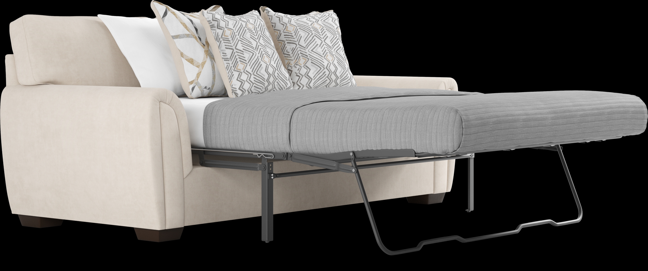 Amalie Beige 2 Pc Living Room with Sleeper Sofa - Thumbnail - Image 6