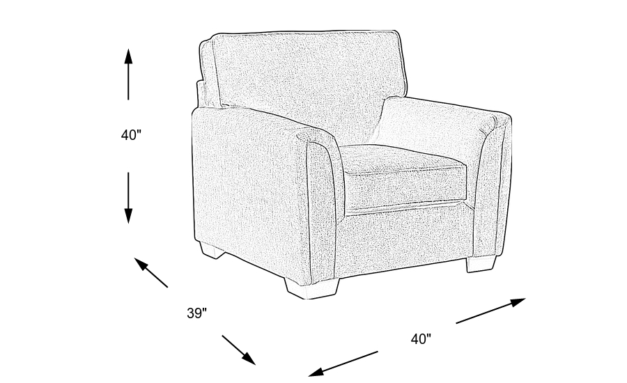 Dimension Image. Please refer to the Dimension Tab on this page for dimension details.