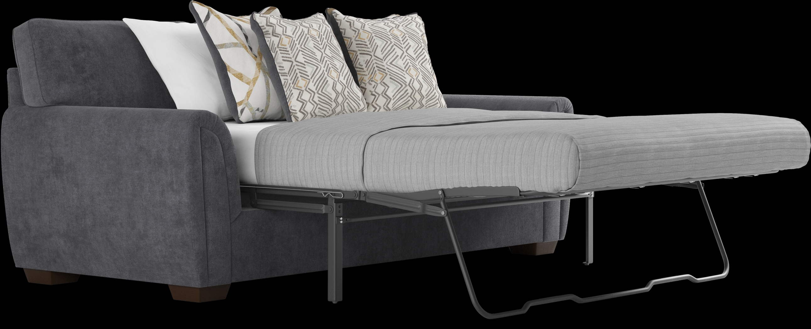 Amalie Gray 7 Pc Living Room with Sleeper Sofa - Thumbnail - Image 5