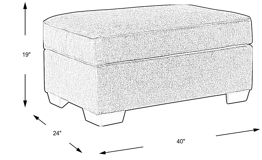 Dimension Image. Please refer to the Dimension Tab on this page for dimension details.