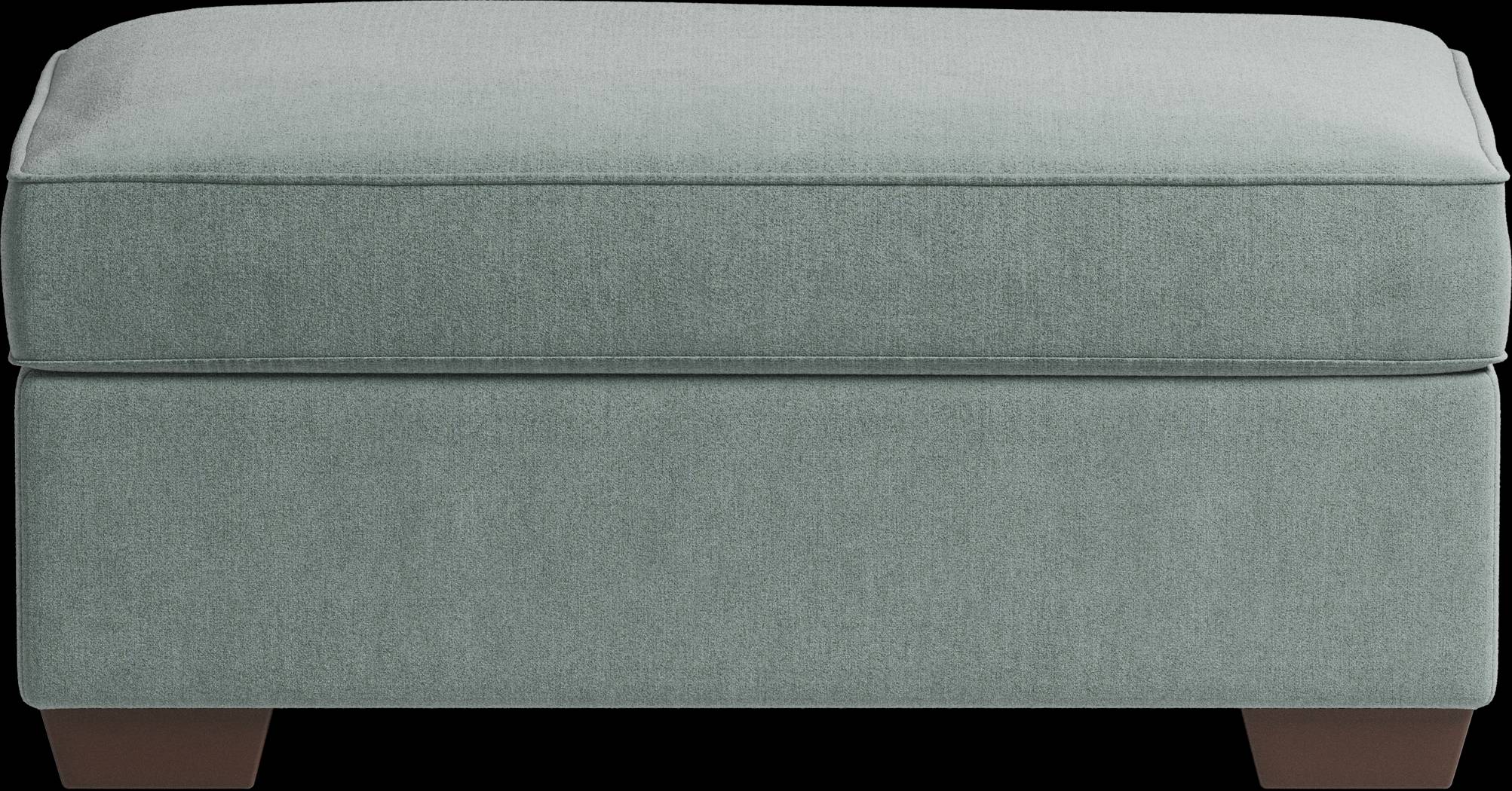 Amalie Teal Ottoman - Thumbnail - Image 1