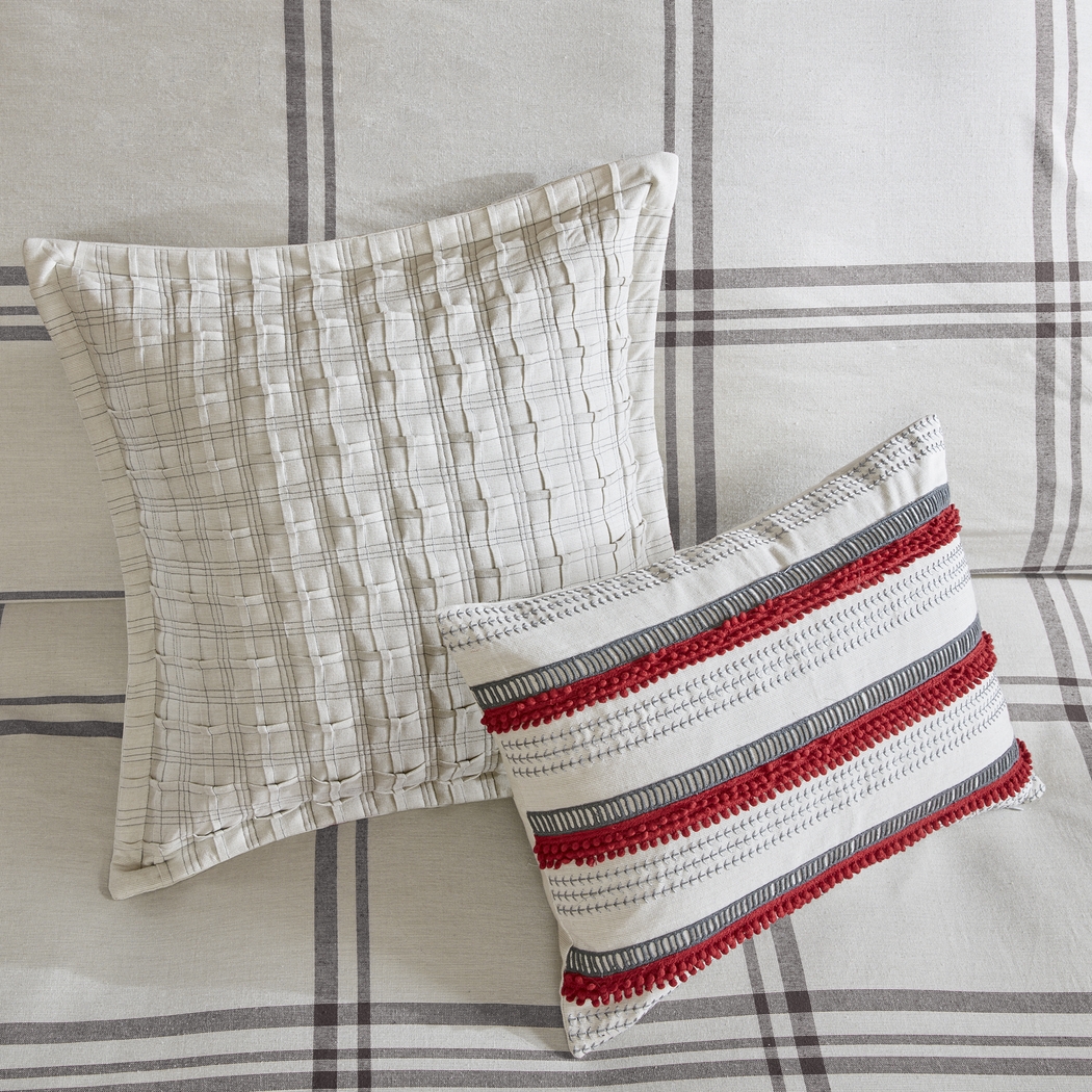 Amany Gray 8 Pc Queen Comforter Set - Thumbnail - Image 11