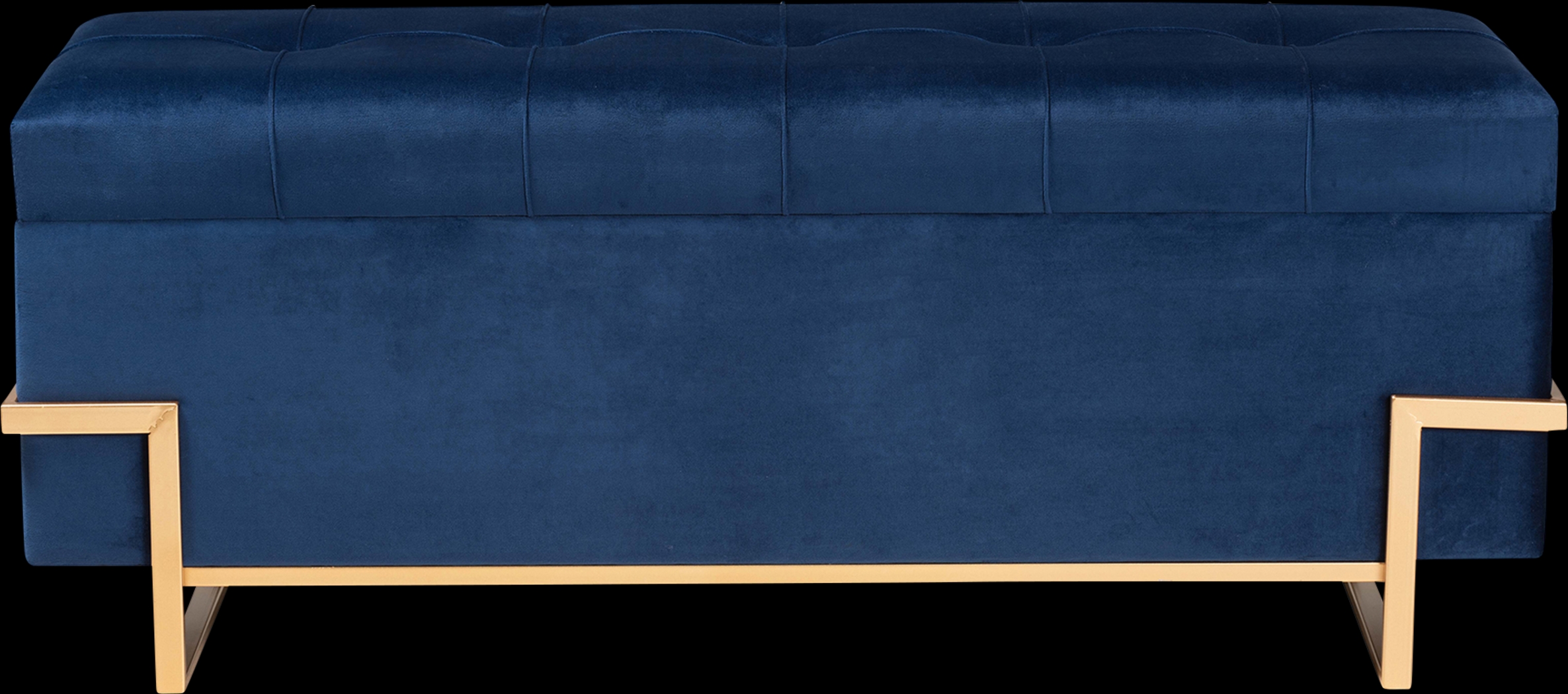 Amaral Blue Accent Ottoman - Thumbnail - Image 3