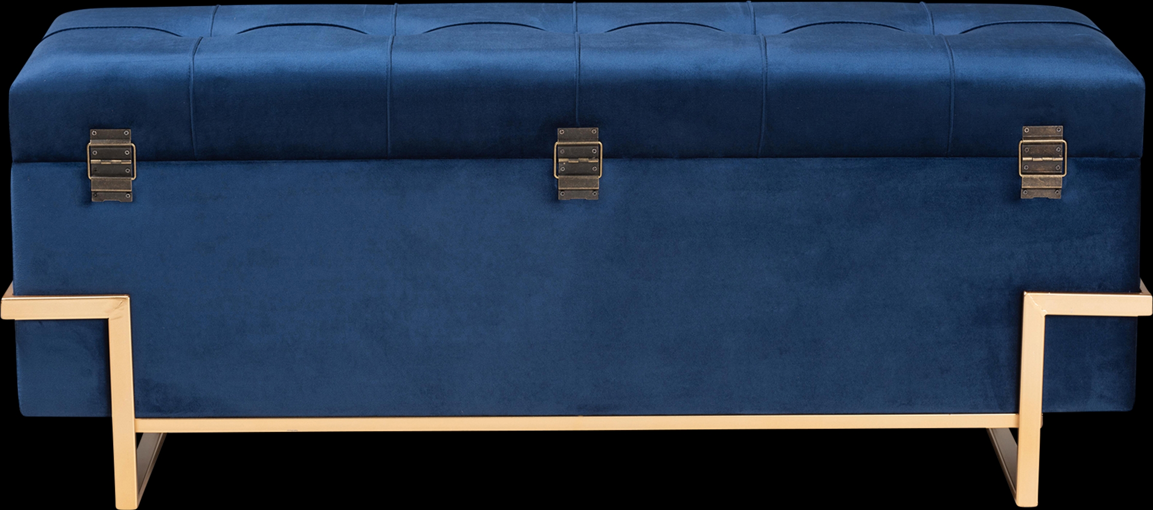 Amaral Blue Accent Ottoman - Thumbnail - Image 5