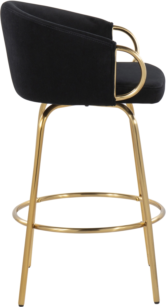 Amarante Black Counter Stool Set of 2 - Thumbnail - Image 3