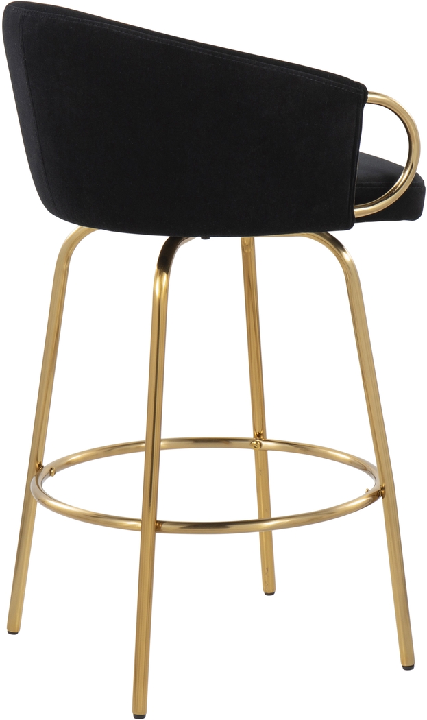 Amarante Black Counter Stool Set of 2 - Thumbnail - Image 4