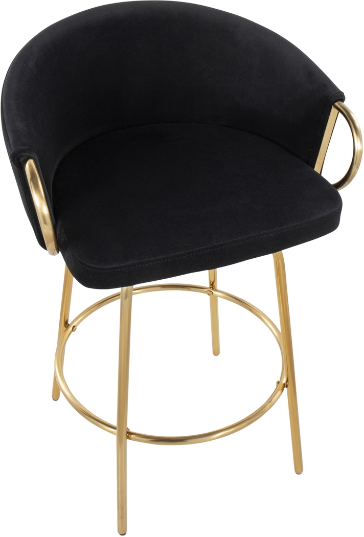 Amarante Black Counter Stool Set of 2 - Thumbnail - Image 7