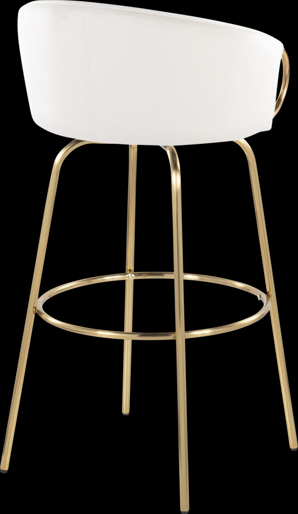 Amarante Cream Swivel Barstool, Set of 2 - Thumbnail - Image 8