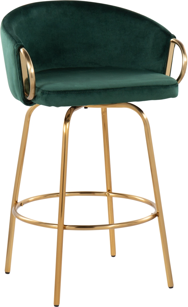 Amarante Green Counter Stool Set of 2 - Thumbnail - Image 2
