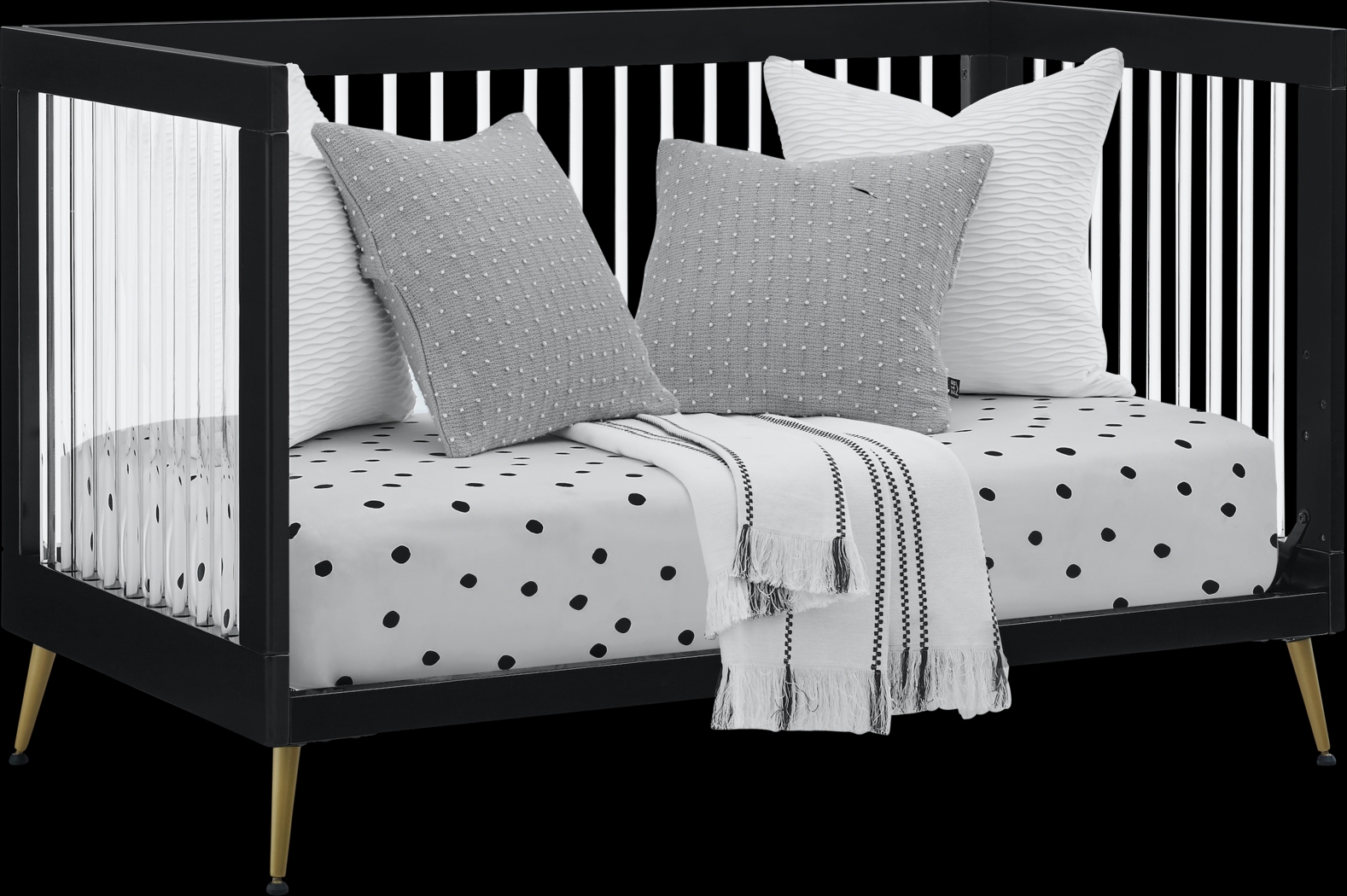 Amarine Black Convertible Crib - Thumbnail - Image 7