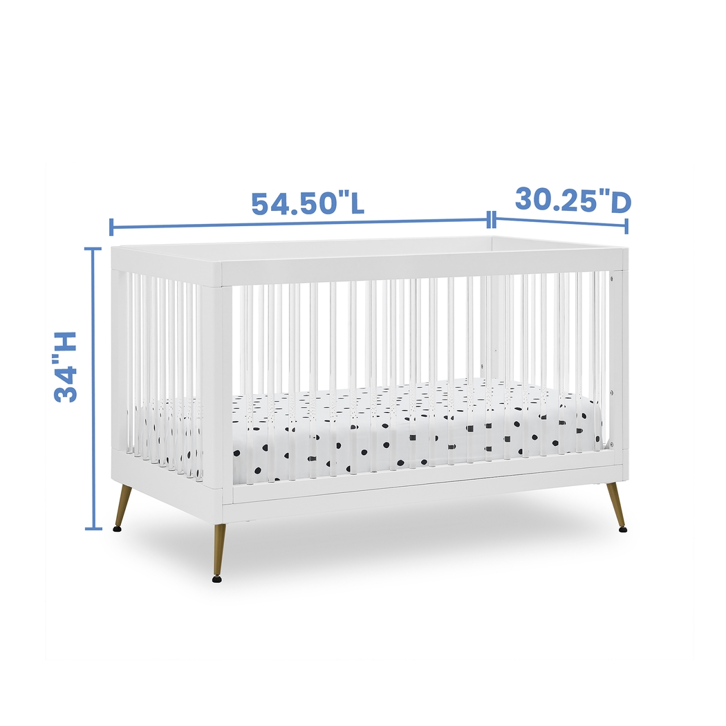 Kids Amarine White Convertible Crib - Thumbnail - Image 3