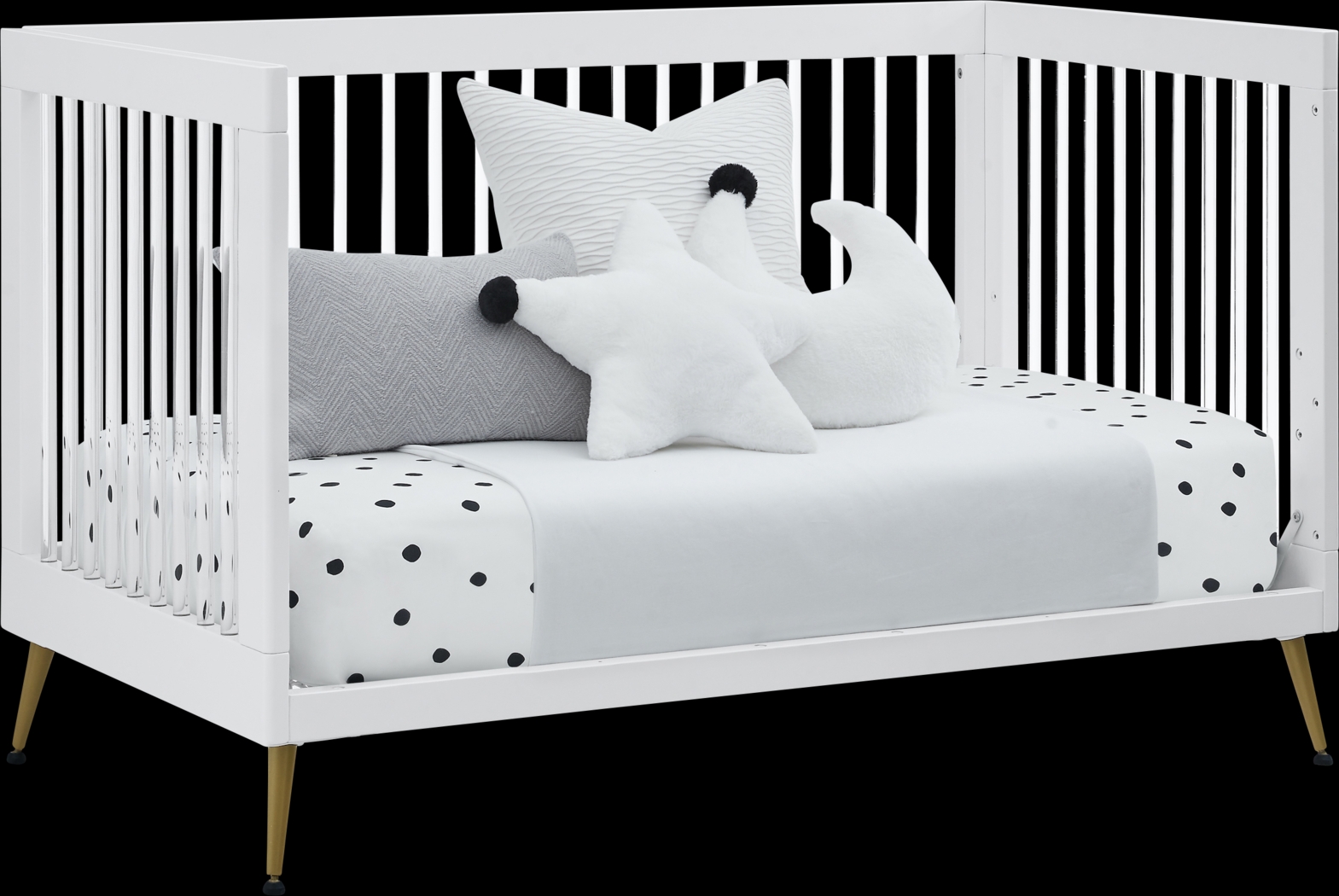 Kids Amarine White Convertible Crib - Thumbnail - Image 6