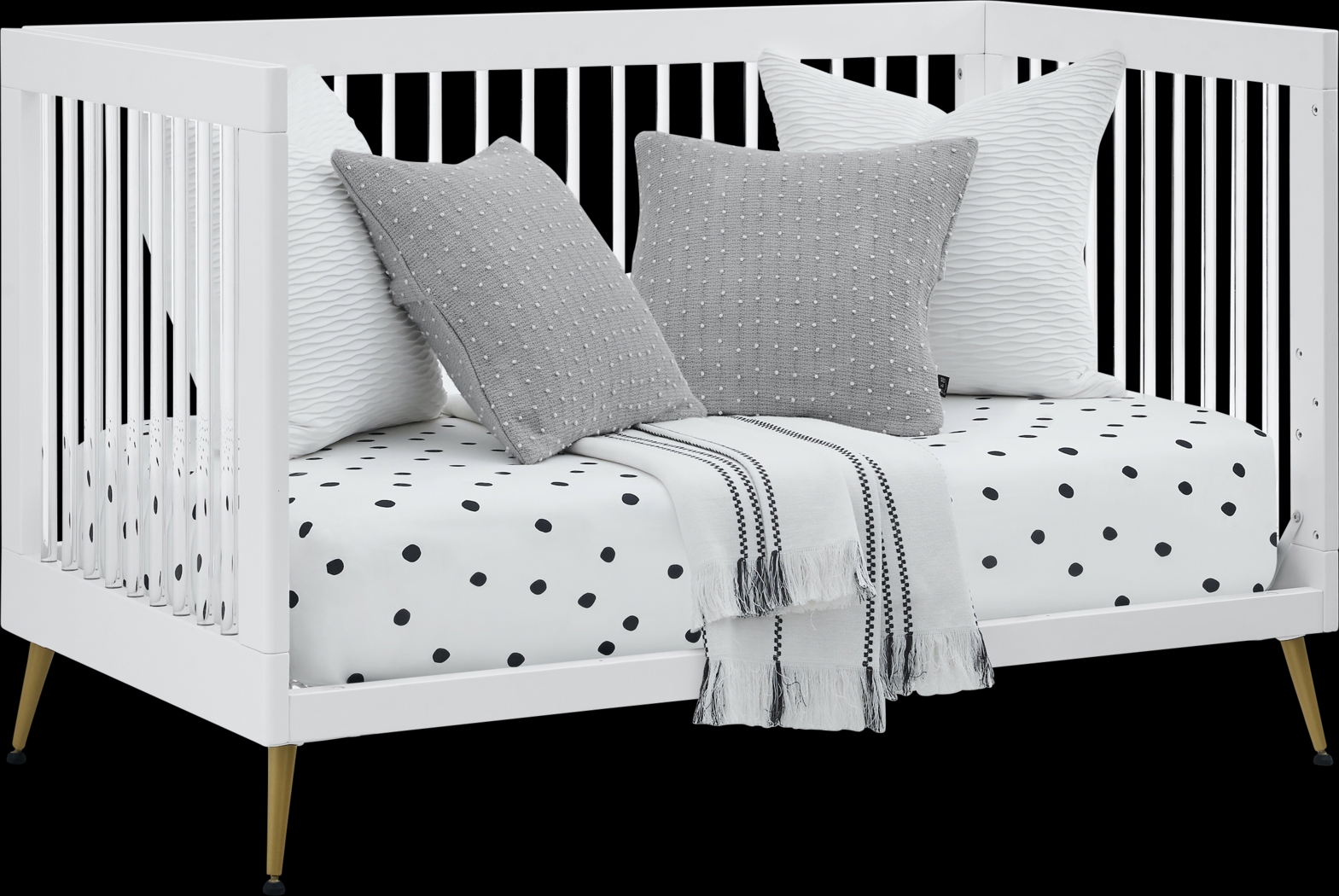 Kids Amarine White Convertible Crib - Thumbnail - Image 7