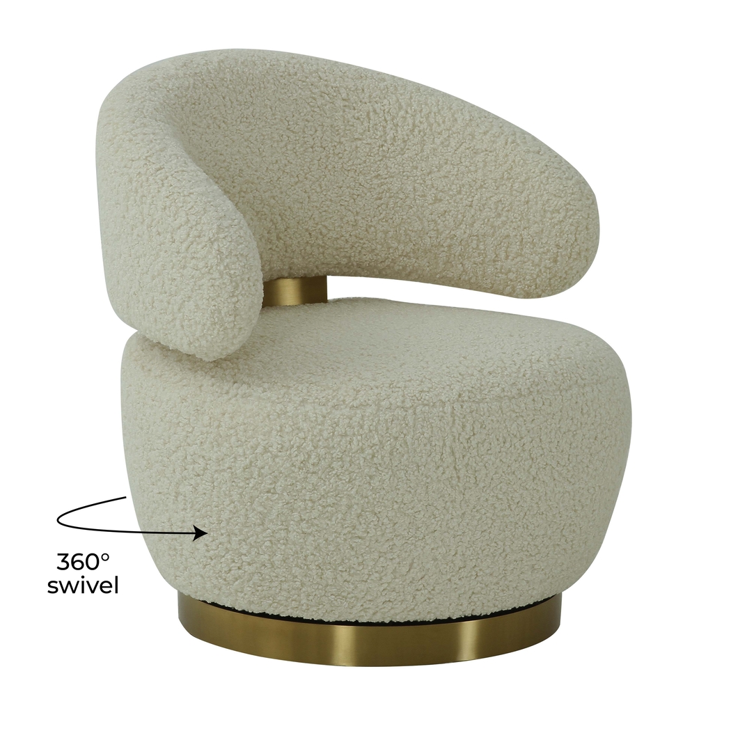 Amarjay Beige Accent Chair - Thumbnail - Image 5