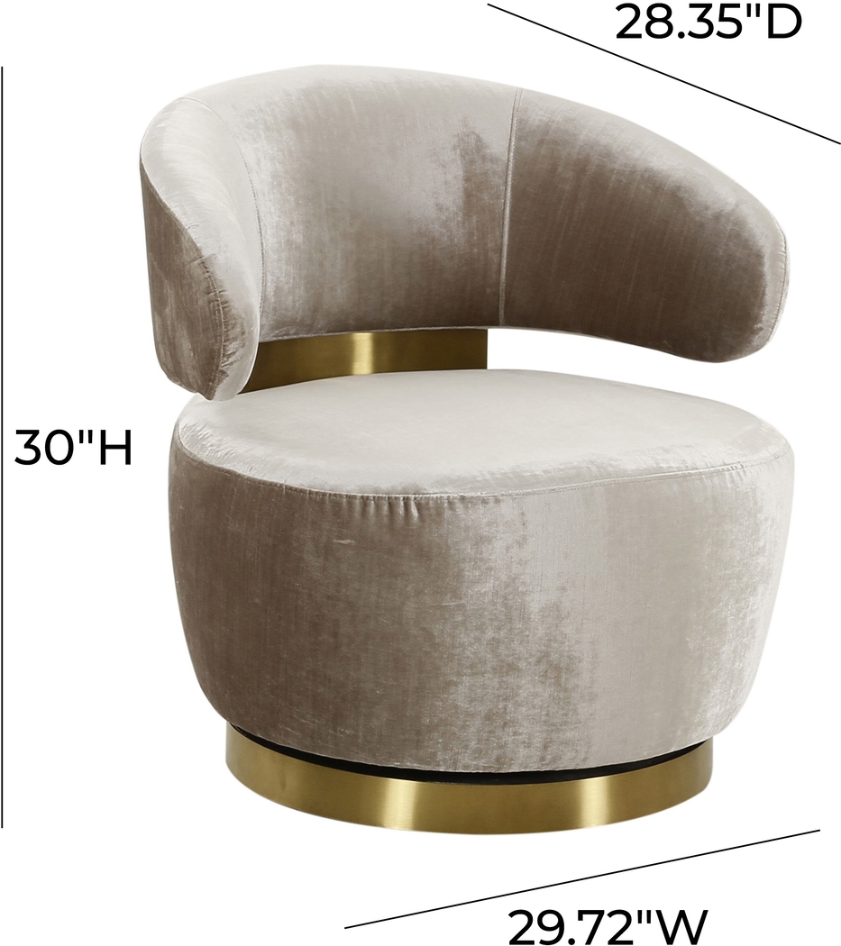 Amarjay Champagne Accent Chair - Thumbnail - Image 6