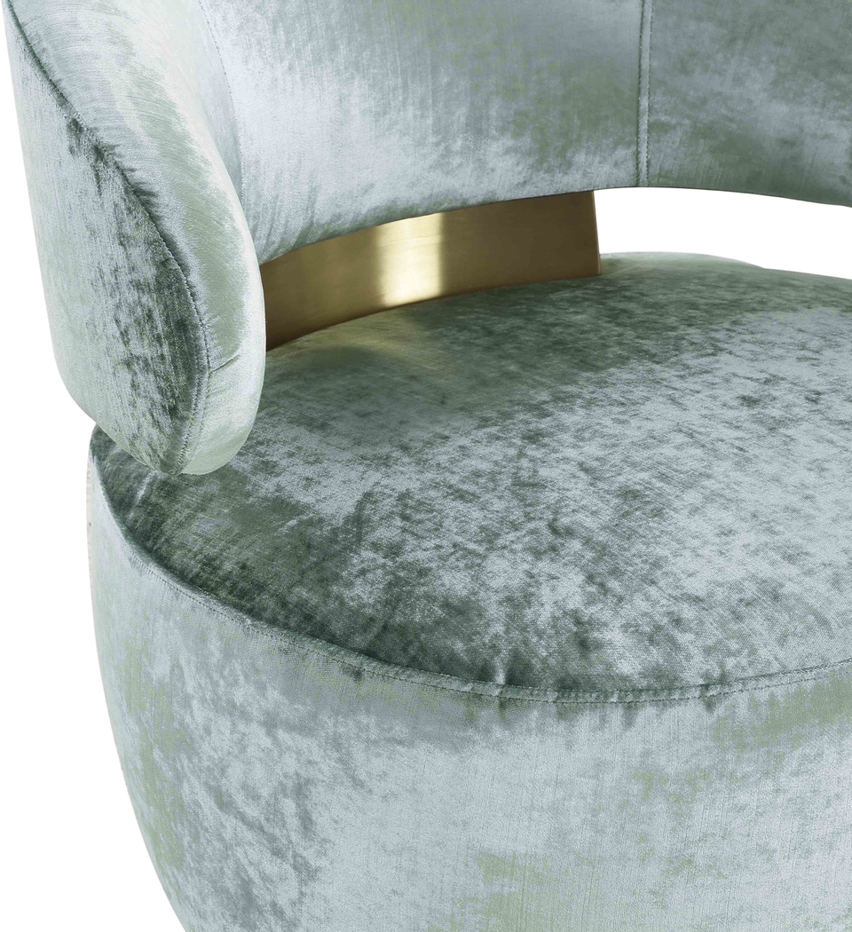 Amarjay Light Blue Accent Chair - Thumbnail - Image 4