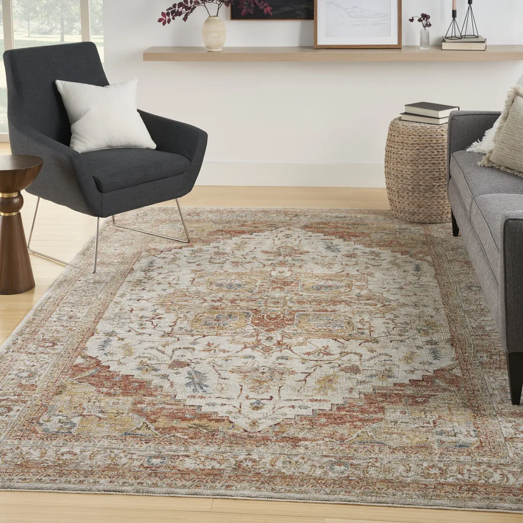 Amaru Beige 9'3 x 12'7 Rug - Thumbnail - Image 2