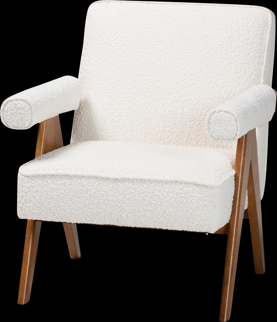 Amatasia Cream Accent Chair - Thumbnail - Image 1