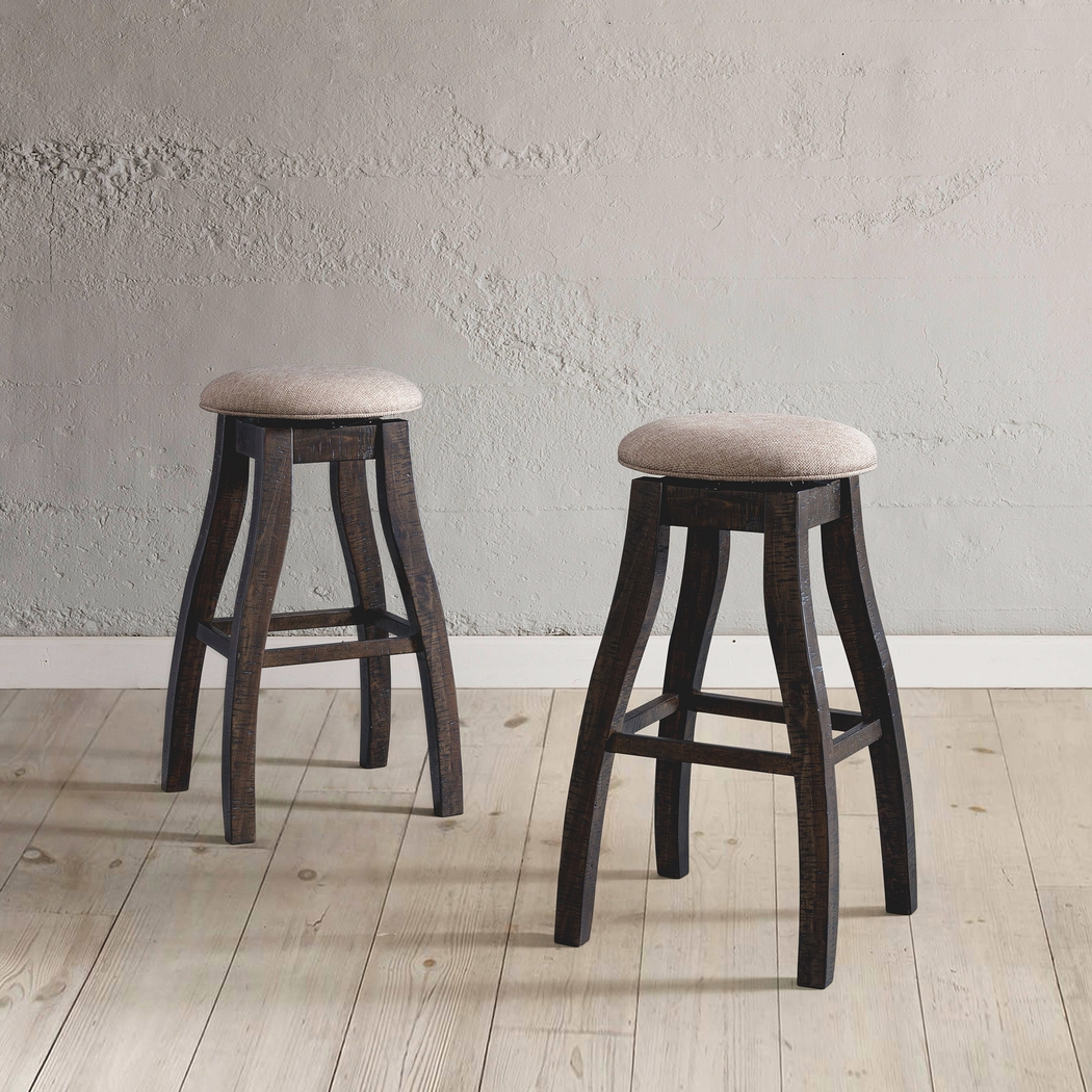 Amawalk Brown Bar Stool Set - Thumbnail - Image 2