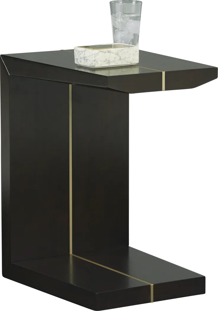Ambassador Place Espresso Chairside Table - Thumbnail - Image 2