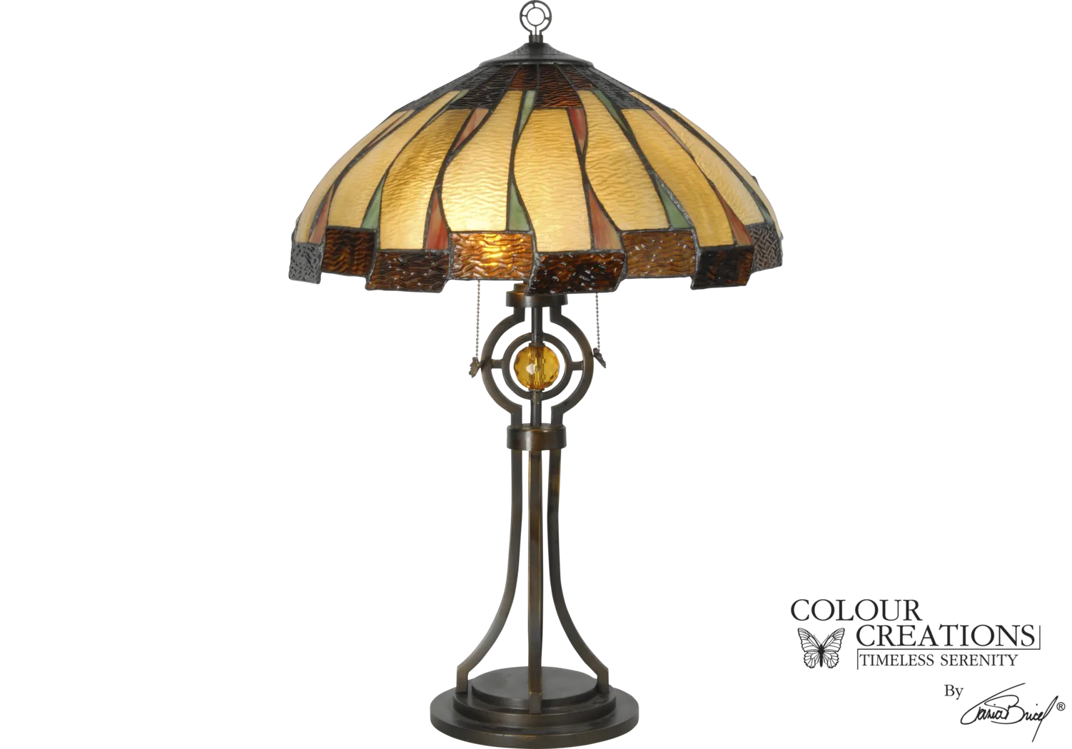 Amber Lane Tiffany Style Lamp - Thumbnail - Image 1
